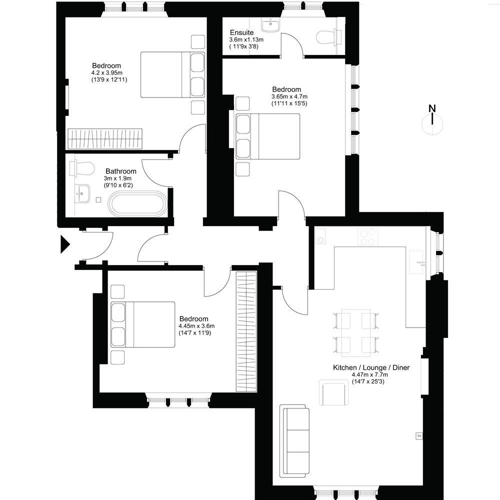 Plot 05 Plans Oakley Gardens Development - Dion Homes - London, Surrey NT1 3GJ