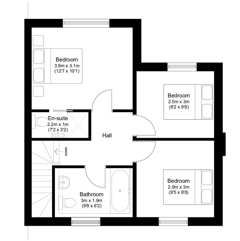 Plot 17 Plans Oakley Gardens Development - Dion Homes - London, Surrey NT1 3GJ